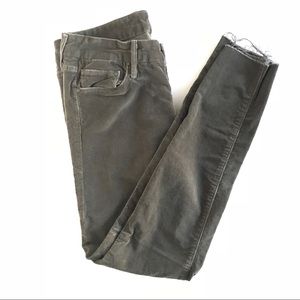Mother Looker Ankle Fray Corduroy Pants